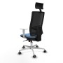 Chaise de Bureau avec Appui-tête Piqueras y Crespo 4B086G1 Bleu ciel