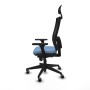 Office Chair with Headrest Piqueras y Crespo 3D066G1 Sky blue