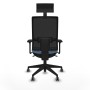 Office Chair with Headrest Piqueras y Crespo 3D066G1 Sky blue