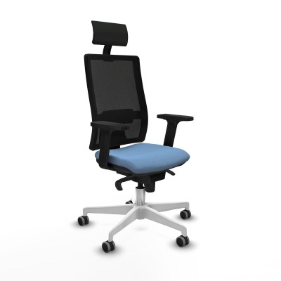 Chaise de Bureau avec Appui-tête Piqueras y Crespo 2D026G1 Bleu ciel