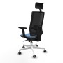Chaise de Bureau avec Appui-tête Piqueras y Crespo 2D026G1 Bleu ciel