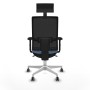 Chaise de Bureau avec Appui-tête Piqueras y Crespo 2D026G1 Bleu ciel