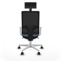 Office Chair with Headrest Piqueras y Crespo 4B026N1 Sky blue