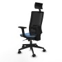 Chaise de Bureau avec Appui-tête Piqueras y Crespo 2D066N1 Bleu ciel