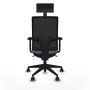 Chaise de Bureau avec Appui-tête Piqueras y Crespo 2D066N1 Bleu ciel