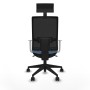 Chaise de Bureau avec Appui-tête Piqueras y Crespo 4B066N1 Bleu ciel