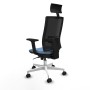 Chaise de Bureau avec Appui-tête Piqueras y Crespo 2D026N1 Bleu ciel