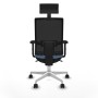 Chaise de Bureau avec Appui-tête Piqueras y Crespo 2D026N1 Bleu ciel