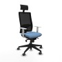 Office Chair with Headrest Piqueras y Crespo 4B066G1 Sky blue