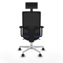 Chaise de Bureau avec Appui-tête Piqueras y Crespo 2D026N1 Blue marine