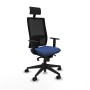 Chaise de Bureau avec Appui-tête Piqueras y Crespo 1D066N1 Blue marine
