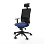 Chaise de Bureau avec Appui-tête Piqueras y Crespo 1D066N1 Blue marine