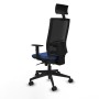Chaise de Bureau avec Appui-tête Piqueras y Crespo 1D066N1 Blue marine