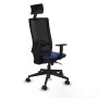 Chaise de Bureau avec Appui-tête Piqueras y Crespo 1D066N1 Blue marine