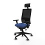 Chaise de Bureau avec Appui-tête Piqueras y Crespo 3D066G1 Blue marine