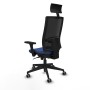 Chaise de Bureau avec Appui-tête Piqueras y Crespo 3D066G1 Blue marine