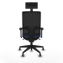 Chaise de Bureau avec Appui-tête Piqueras y Crespo 3D066G1 Blue marine