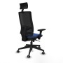 Chaise de Bureau avec Appui-tête Piqueras y Crespo 3D066G1 Blue marine