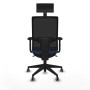 Office Chair with Headrest Piqueras y Crespo 2D066G1 Navy Blue