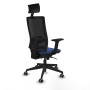 Office Chair with Headrest Piqueras y Crespo 2D066G1 Navy Blue