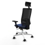 Chaise de Bureau avec Appui-tête Piqueras y Crespo 3D026N1 Blue marine