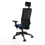 Chaise de Bureau avec Appui-tête Piqueras y Crespo 3D066N1 Blue marine
