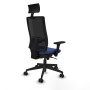 Office Chair with Headrest Piqueras y Crespo 3D066N1 Navy Blue