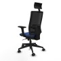 Chaise de Bureau avec Appui-tête Piqueras y Crespo 2D066N1 Blue marine