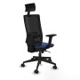 Chaise de Bureau avec Appui-tête Piqueras y Crespo 2D066N1 Blue marine