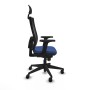 Chaise de Bureau avec Appui-tête Piqueras y Crespo 2D066N1 Blue marine