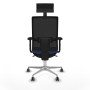 Office Chair with Headrest Piqueras y Crespo 2D086G1 Navy Blue