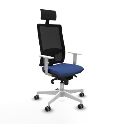 Chaise de Bureau avec Appui-tête Piqueras y Crespo 4B026G1 Blue marine