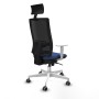 Chaise de Bureau avec Appui-tête Piqueras y Crespo 4B026G1 Blue marine