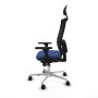 Chaise de Bureau avec Appui-tête Piqueras y Crespo 3D086N1 Blue marine