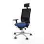 Chaise de Bureau avec Appui-tête Piqueras y Crespo 3D086G1 Blue marine