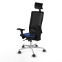 Chaise de Bureau avec Appui-tête Piqueras y Crespo 3D086G1 Blue marine