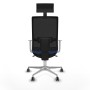 Office Chair with Headrest Piqueras y Crespo 4B086G1 Navy Blue