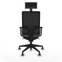 Chaise de Bureau avec Appui-tête Piqueras y Crespo 1D066G1 Gris