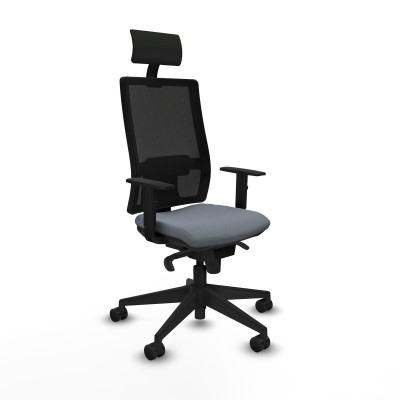 Chaise de Bureau avec Appui-tête Piqueras y Crespo 1D066N1 Gris