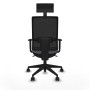 Chaise de Bureau avec Appui-tête Piqueras y Crespo 1D066N1 Gris