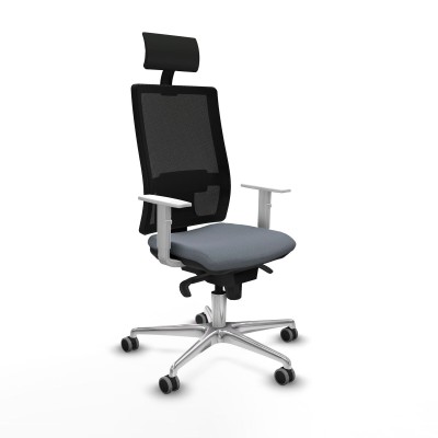 Chaise de Bureau avec Appui-tête Piqueras y Crespo 4B086G1 Gris