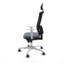 Chaise de Bureau avec Appui-tête Piqueras y Crespo 4B086G1 Gris