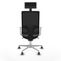 Chaise de Bureau avec Appui-tête Piqueras y Crespo 4B086G1 Gris