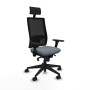 Chaise de Bureau avec Appui-tête Piqueras y Crespo 3D066N1 Gris