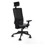 Chaise de Bureau avec Appui-tête Piqueras y Crespo 3D066N1 Gris