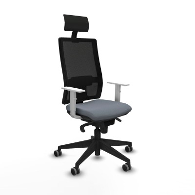 Chaise de Bureau avec Appui-tête Piqueras y Crespo 4B066G1 Gris