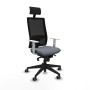 Chaise de Bureau avec Appui-tête Piqueras y Crespo 4B066G1 Gris
