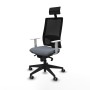 Chaise de Bureau avec Appui-tête Piqueras y Crespo 4B066G1 Gris
