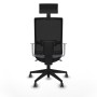 Chaise de Bureau avec Appui-tête Piqueras y Crespo 4B066G1 Gris