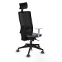 Chaise de Bureau avec Appui-tête Piqueras y Crespo 4B066G1 Gris